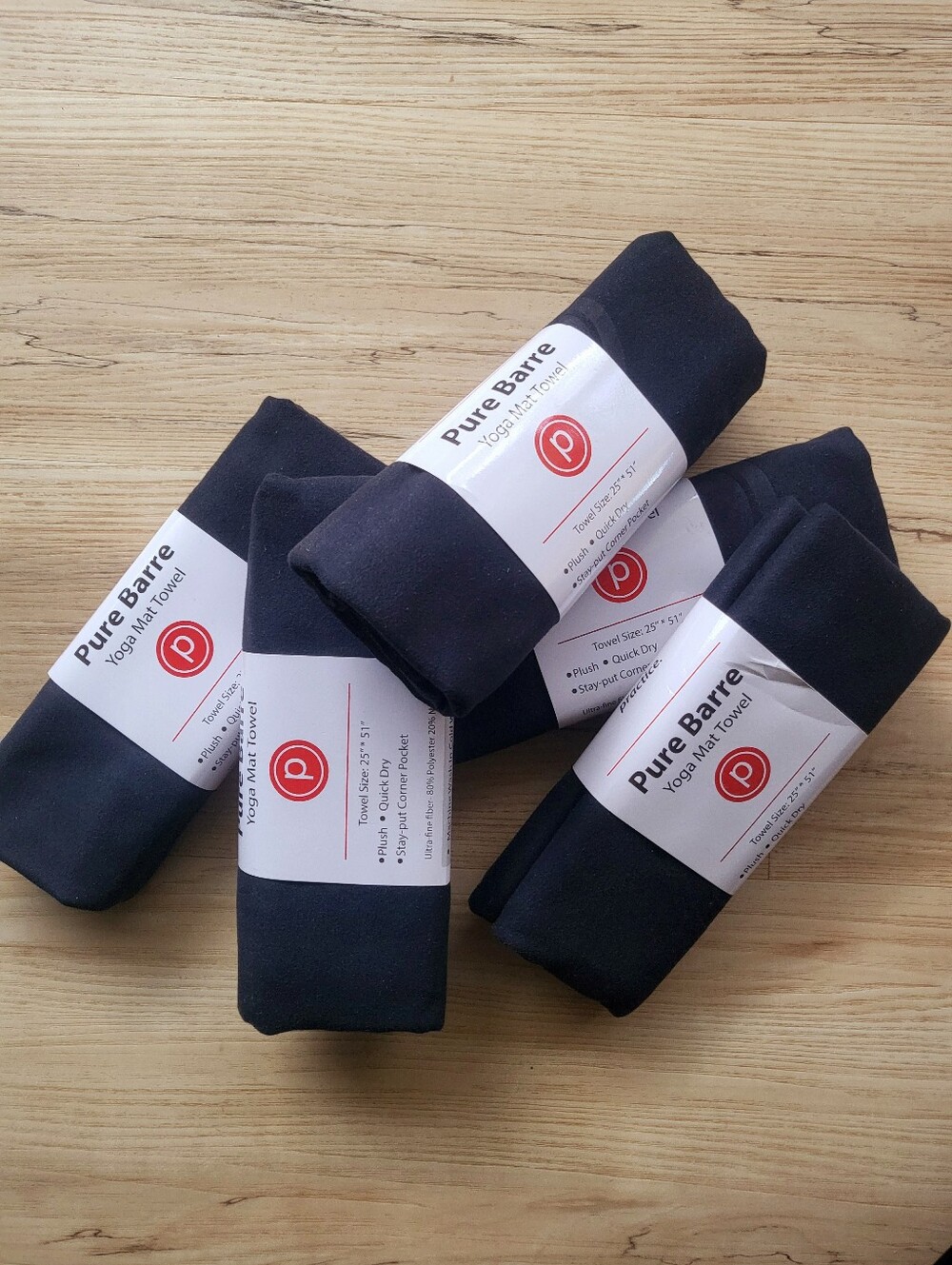 Pure Barre Mat Cover - Black Pack of 5
